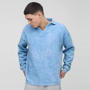 Oversized Washed Revere Polo