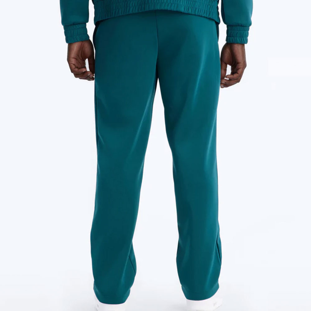 Straight Contrast Panel Knitted Track Pant - Teal - Image 2